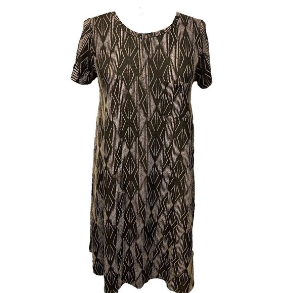 Lula Roe. Size Large. Rayon Flared Stretch Dress. Pullover. B93. - Picture 1 of 8